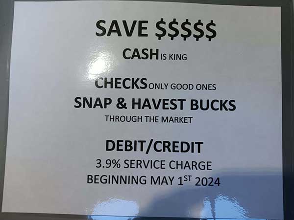 SAve Money - use cash - SNAP and Harvest Bucks
